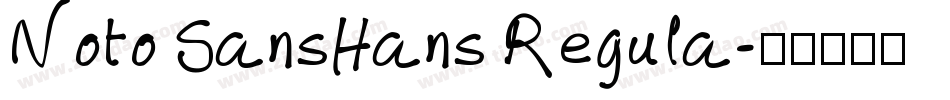 Noto SansHans Regula字体转换